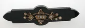 Antique Victorian Onyx and Natural Pearl Brooch