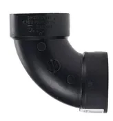 1 1/2" x 1 1/2" ABS Plastic 90° Elbow