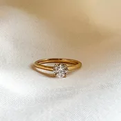 0.60 CT Round Solitaire Engagement Ring