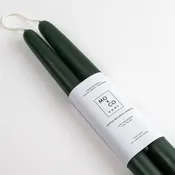 100% Beeswax Taper Candles | Forest Green: 10 Inches