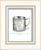 Baby's First Cup Framed Print | Coastal Decor | Wall Art