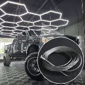 Hexagon LED Lights Adjustable Suspension Kit – 3.3ft / 9.8ft (1m / 3m) Steel Cables