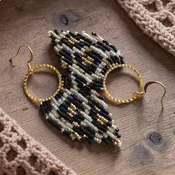 Sirga Cheetah Print Fringe Earrings | My Saving Grace Boutique