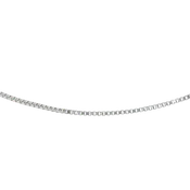 14kt White Gold 18" Box Chain – 0.50mm