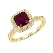 Adoration Ring Rhodolite