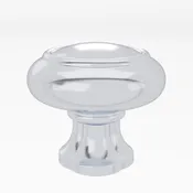 Atlas A6011-CH: 1-1/4"  Lanehurst Cabinet Knob - Polished Chrome