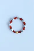 Candy Cane Beaded Bracelet