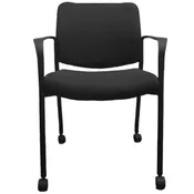 Contemporary Mobile Side Chair (Black)