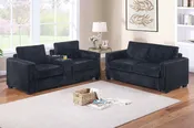 2-Pc Sofa Set - Black