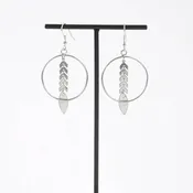 Circle Arrow Earrings