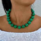 18" Green Bead Necklace