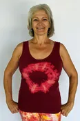 Aura Burst Tie Dye Yoga Tank Top – Wine