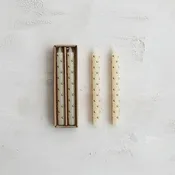 3D Dot Taper Candle 10” | Set of 2
