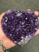 Amethyst Large Heart from Uruguay (#1015)