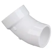 1-1/2" PVC DWV ST 45-Degree Elbow, Box of 100 ($0.99/ea) — Saffron Supply Company