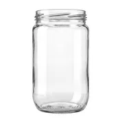24 fl oz Glass Salsa Jar with Lid - 720ml - Made in France