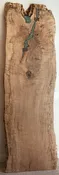 98″ x 32″ Maple Slab with Bowties and Turquoise Fill