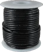 22-Ga Topcoat BLACK Irradiated PVC Wire, per foot