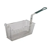 1040-Green Clipper Heavy-Duty Fry Basket with 10 in Green Handle