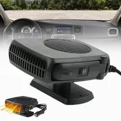 12V Ceramic Car Heater for Rapid Cabin Warming – Adjustable 150-300W with Thermostat