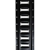 10' Series E-Track Flanged, Horizontal, Powder Coated