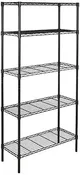 Amazon Basics 5-Shelf Adjustable, Heavy Duty Wide Storage Shelving Unit (350 lbs Loading Capacity per Shelf), Steel Organizer Wire Rack, 36" L x 14"