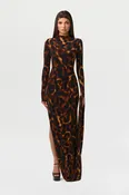Bare Body Sleeve Drape Maxi Dress