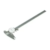 0-12" Stainless Steel 4 Way Imperial Dial Caliper .001" Shock Proof