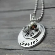 Alpha Phi Stacked Necklace