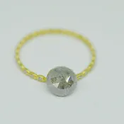 2.10 CT Salt and Pepper Rose Cut Diamond