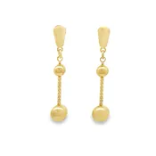 Gold-Filled Bead Bar Post Earring