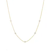 Five Diamond Bezel Choker