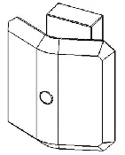 135° 1/2″ Glass Clamp