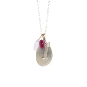 “Find Your Own Path” Hand-stamped Charm Necklace by SAM