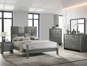 Denker Gunmetal Bedroom Group