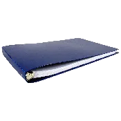 11x17 Binder Poly Panel Featuring a 1" Round Ring Blue
