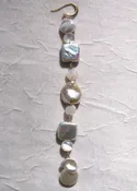 ArcticMoon Mosaic Icicle (mother of pearl/pearl)(14k)