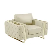 1050 DivanItalia Tufted Leather Chair By Gu Furniture