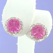 Pink Quartz Earrings