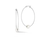 Grey Cable Hoop Earrings Ref. 03-32-P102-00