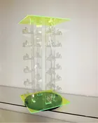 Acrylic Rotating Sunglass Holder Green