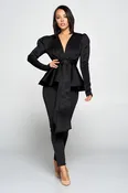 Like a Boss Peplum Pant Set