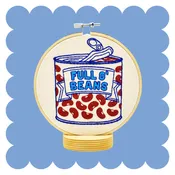 Beans Embroidery Kit (Hook, Line & Tinker)