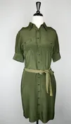 Holmes & Yang Forest Green Silk Dress
