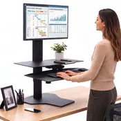 Sit2Stand™ Standing Desk Converter with Single Monitor Mount