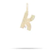 Adina Reyter Groovy Diamond Initial Hinged Charm - K