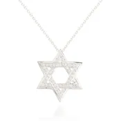 0.40ctw Diamond Star of David Pendant