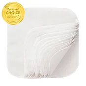 Cotton Washable Baby Wipes - 12 Per Package