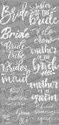 Bridal Gang Sheet #3 – White – Direct to Film Transfer