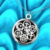 Silver Circle Of Peace Pendant  — Mark London Design